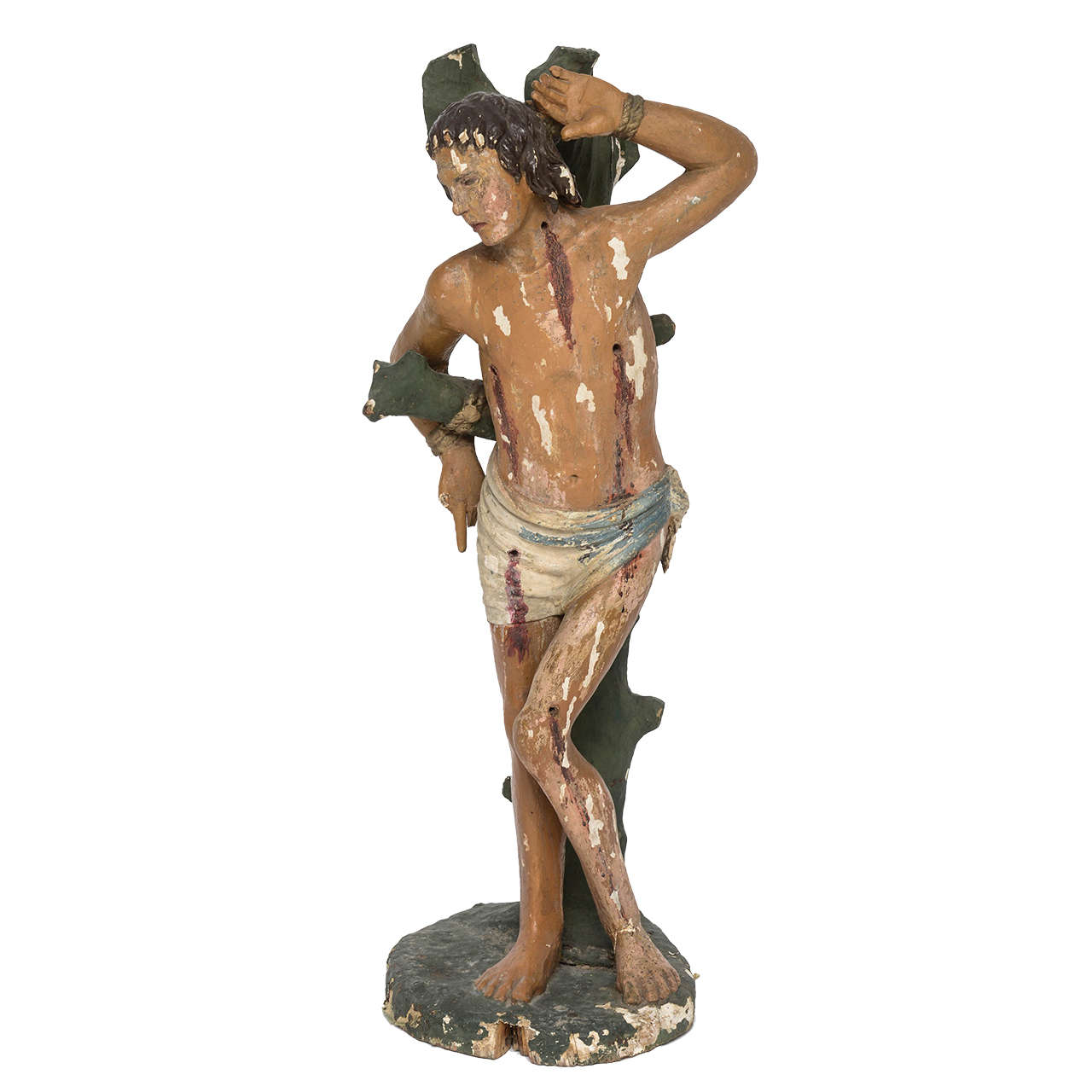 18th Century Tyrolean Wood Carving of St. Sebastian