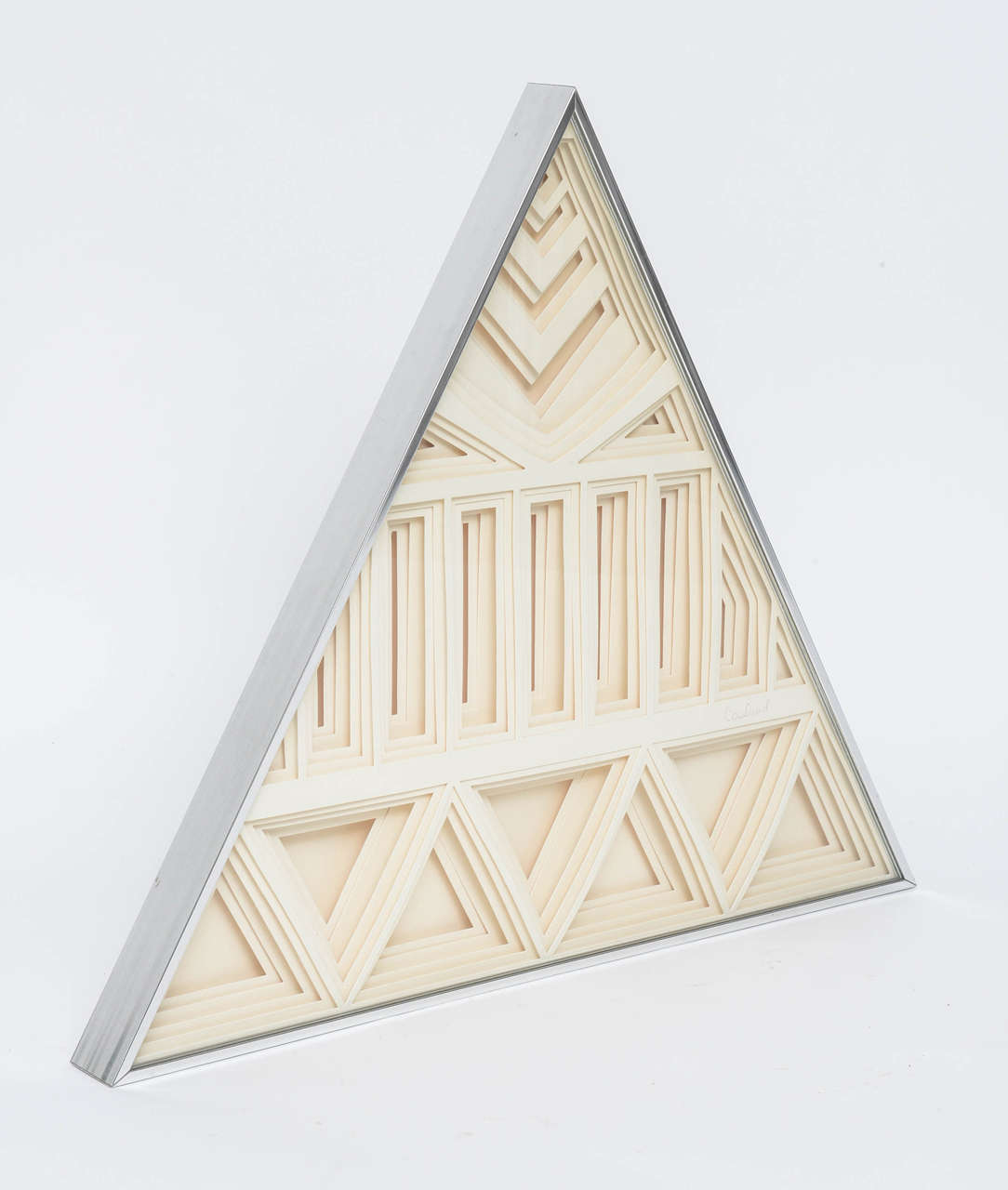 Greg Copeland Three-Dimensional, Layered Paper Wall Sculpture, 1973
