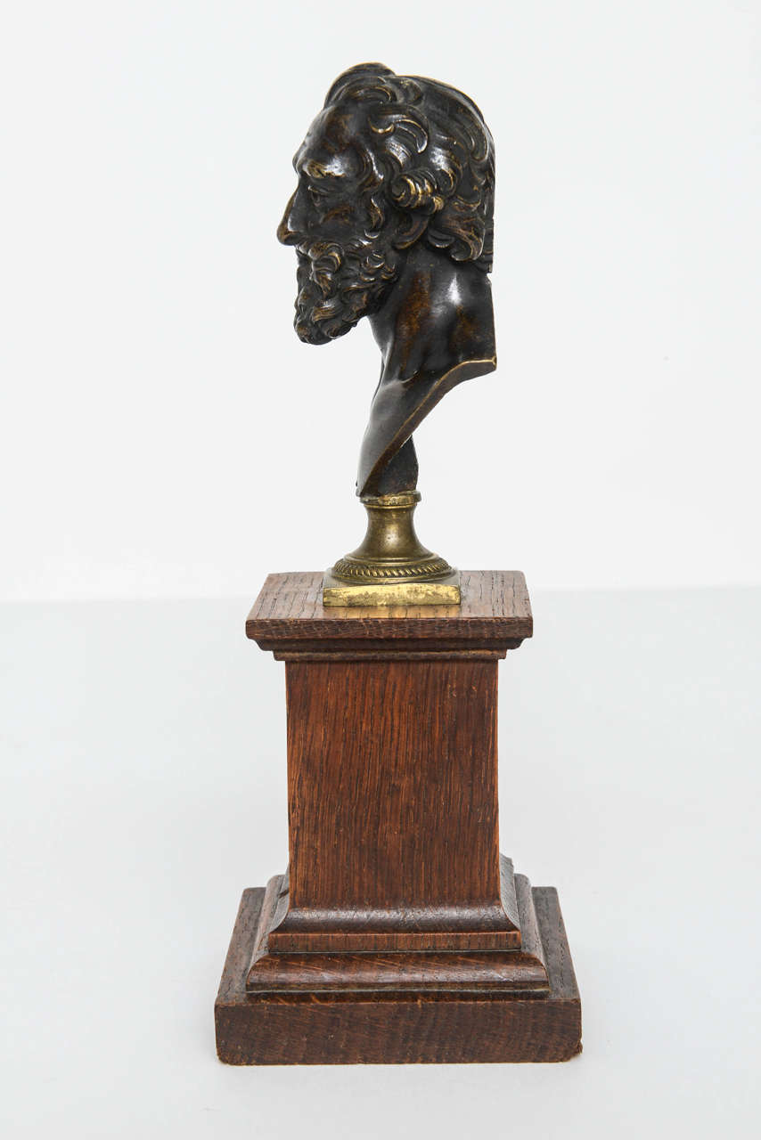 French Rare Bronze Portrait Bust of Henri IV after Model by Barthelemy Prieur, c. 1800 For Sale