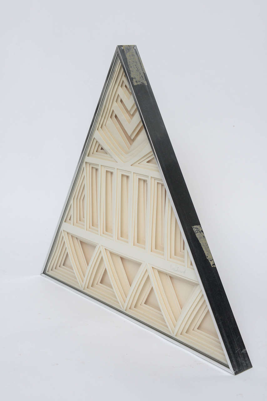 Greg Copeland ThreeDimensional, Layered Paper Wall Sculpture, 1973 at