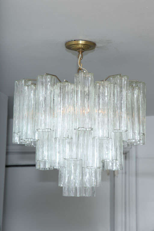 Vintage Venini 3 tier Glass Chandelier