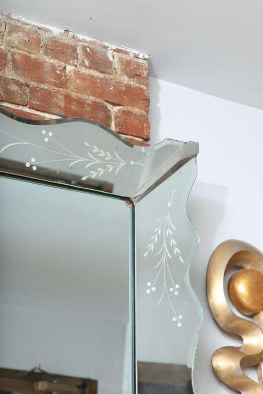 antique beveled mirror