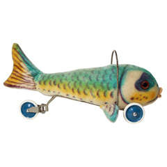 Retro Steiff Fish Riding Toy