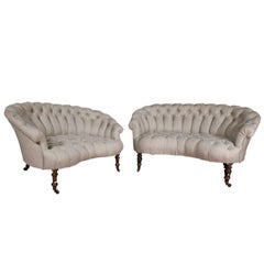 Pair of Napoleon III sofas