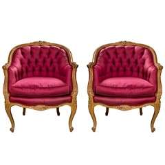Pair of French Bergere Chairs 