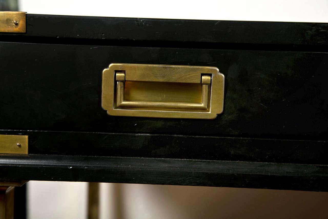 Hollywood Regency Style Ebonized Desk by Jansen 1
