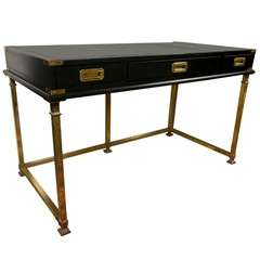 Hollywood Regency Style Ebonized Desk by Jansen