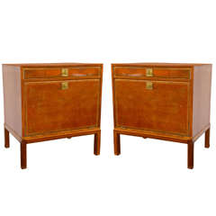 Pair of Parzinger for Charak Modern End Tables - Nightstands