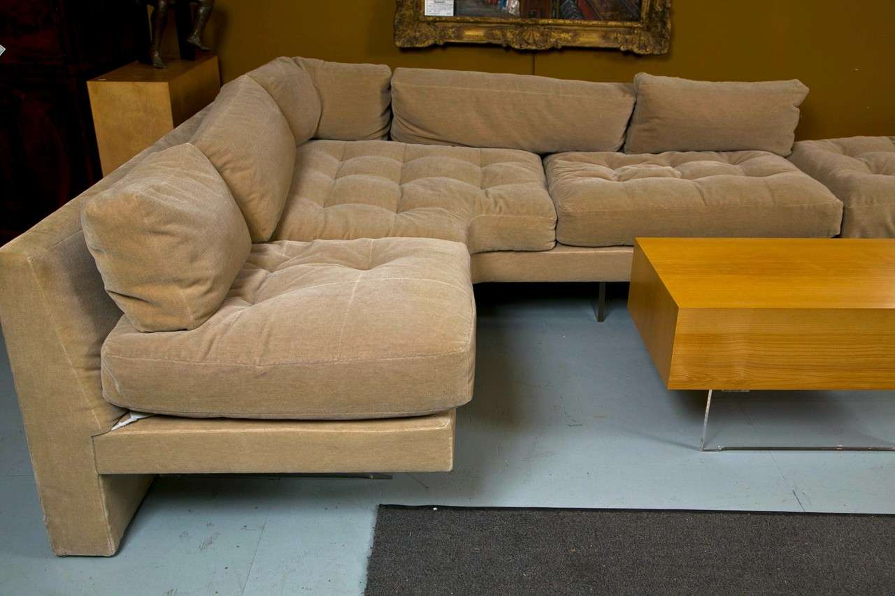 Mid-Century Vladmimir Kagan Sectional Sofa & Coffee Table Set In Excellent Condition In Stamford, CT
