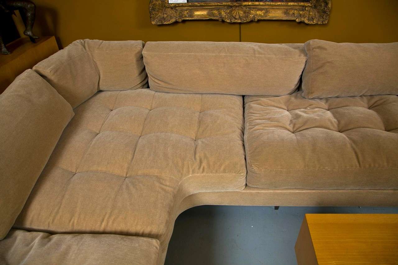 Late 20th Century Mid-Century Vladmimir Kagan Sectional Sofa & Coffee Table Set