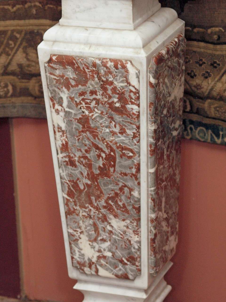 Louis XVI French Restauration Marble Pedestal For Sale