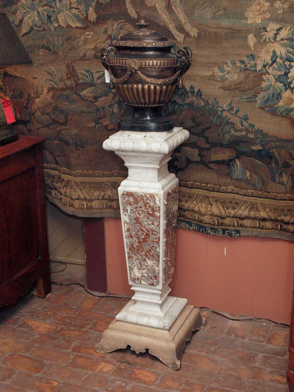 French Restauration Marble Pedestal For Sale 1