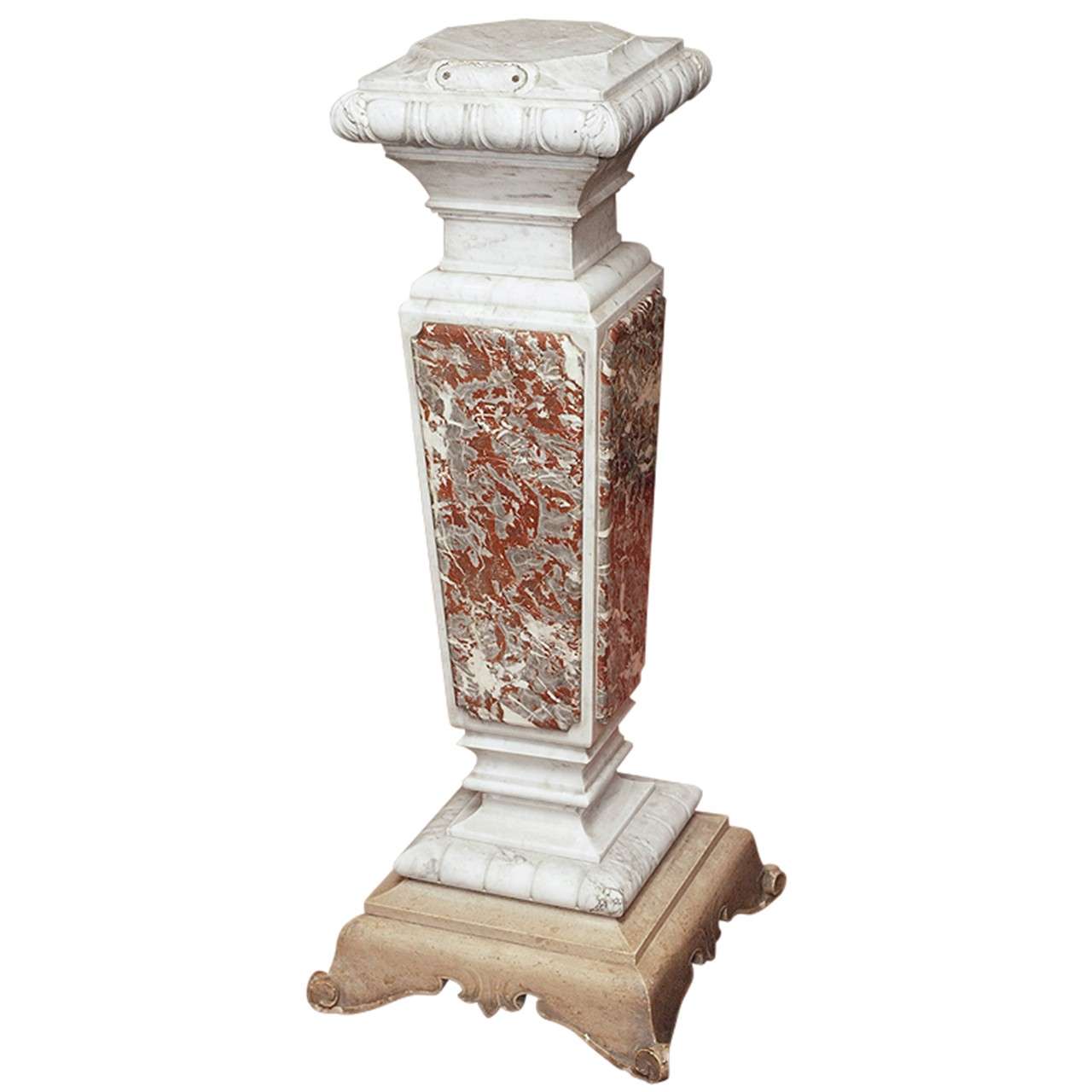 French Restauration Marble Pedestal For Sale