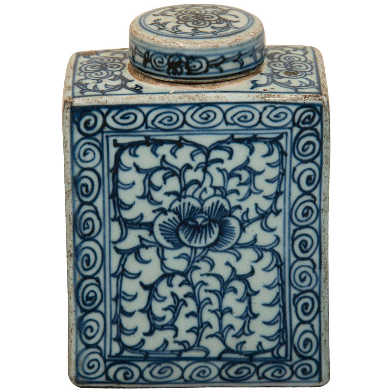 Ancienne jarre à thé en porcelaine