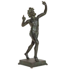 19th Century Grand Tour Bronze of "The Dancing Faun"
