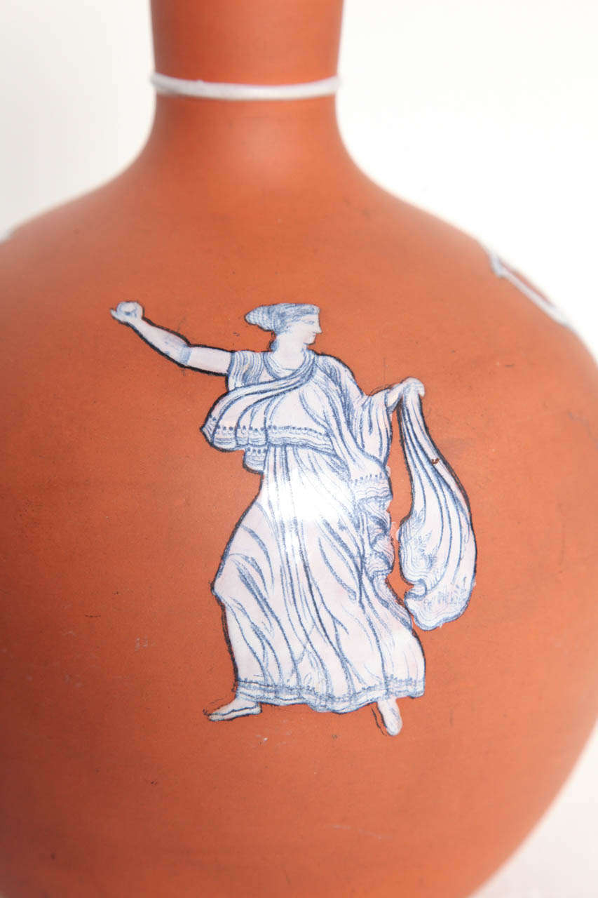 19th Century Terra Cotta Carafe In Good Condition For Sale In New York, NY