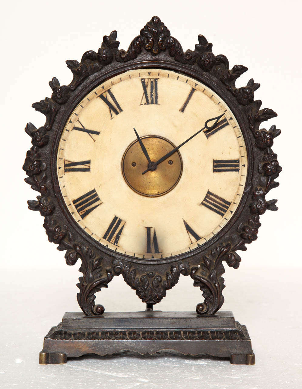 Austrian 19th Century Continental Bronze Clock For Sale