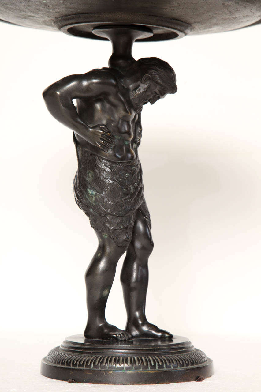 19th Century Italian Bronze Atlas Tatza For Sale 2