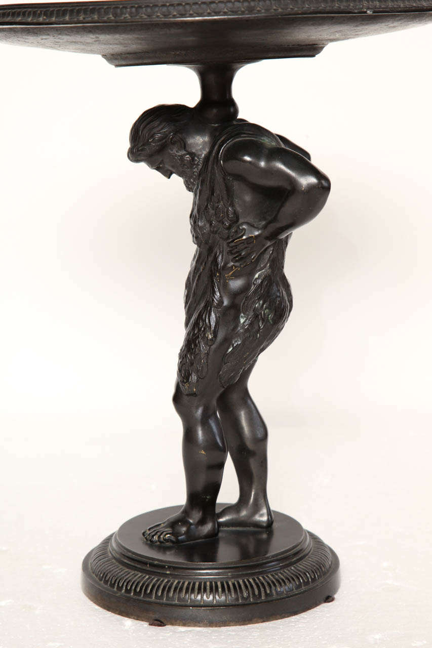 19th Century Italian Bronze Atlas Tatza For Sale 4