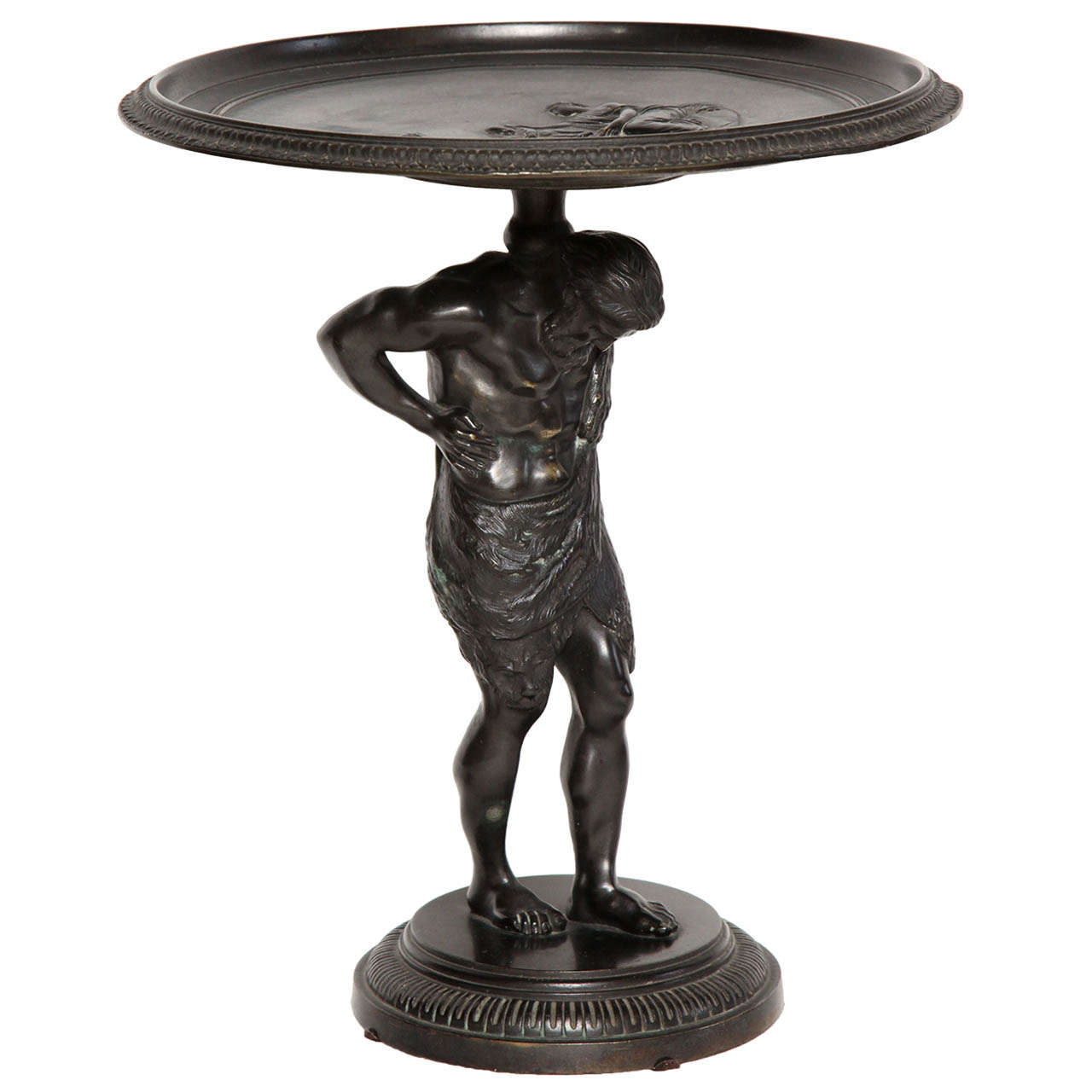 19th Century Italian Bronze Atlas Tatza For Sale