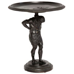 19th Century Italian Bronze Atlas Tatza