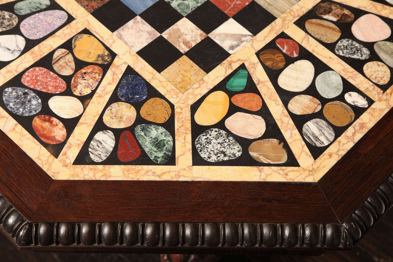 Mid 19th Century Specimen Marble Games Table In Good Condition In New York, NY