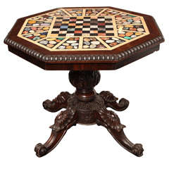 Mid 19th Century Specimen Marble Games Table 3