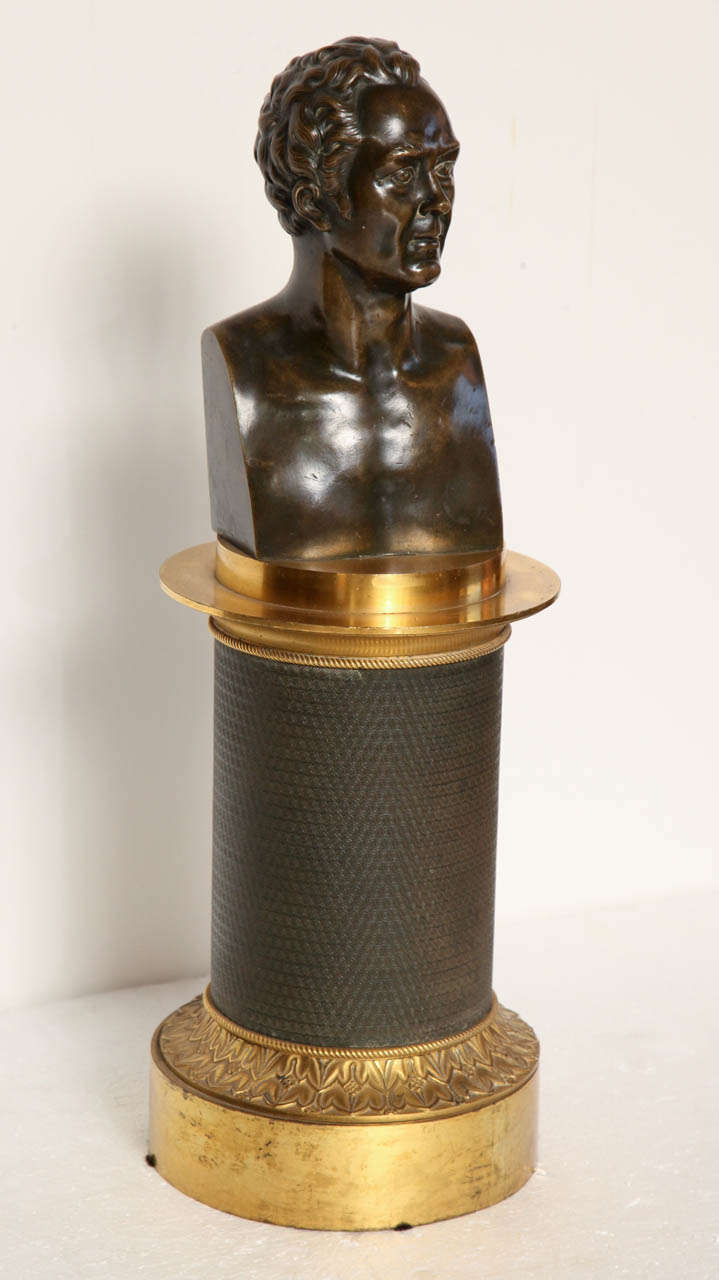 Italian 19th Century Bronze Bust on Stand