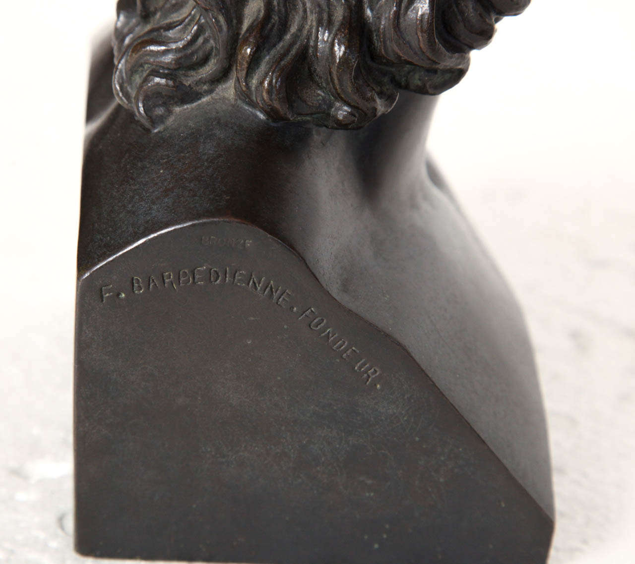 19th Century French, Grand Tour Bronze Bust of Alexander The Great 6