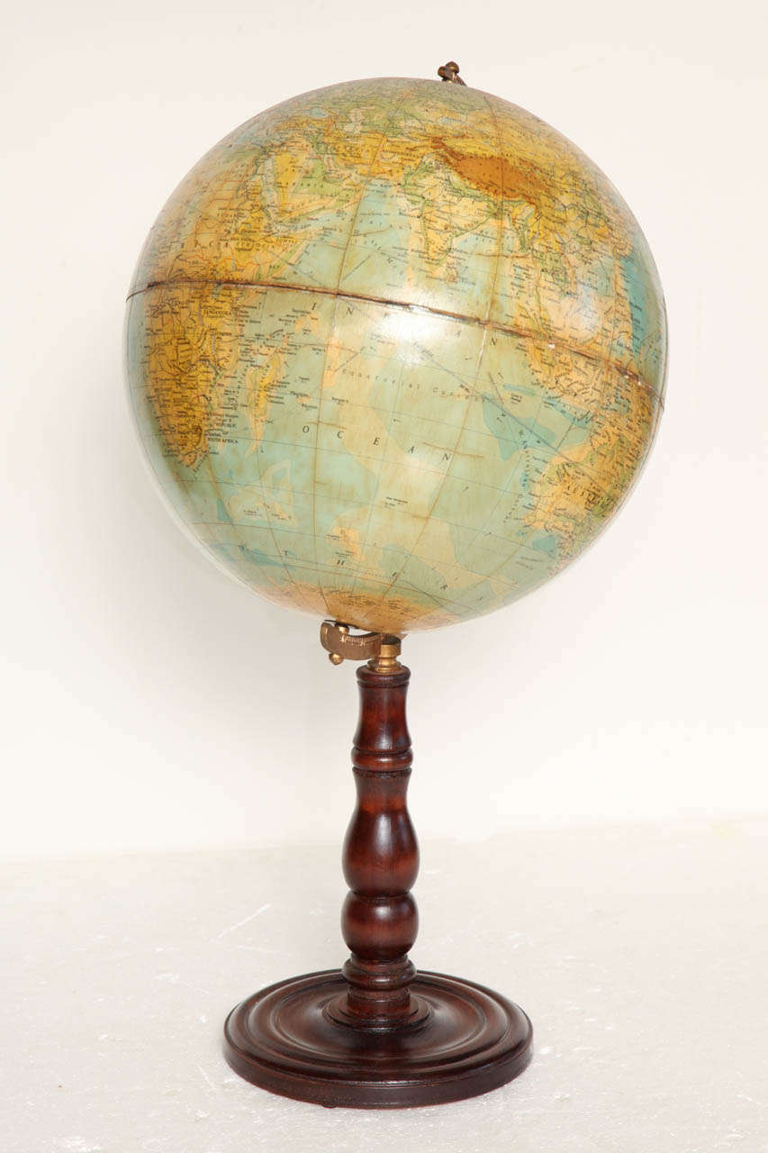 Early 20th Century Terrestrial Globe 1