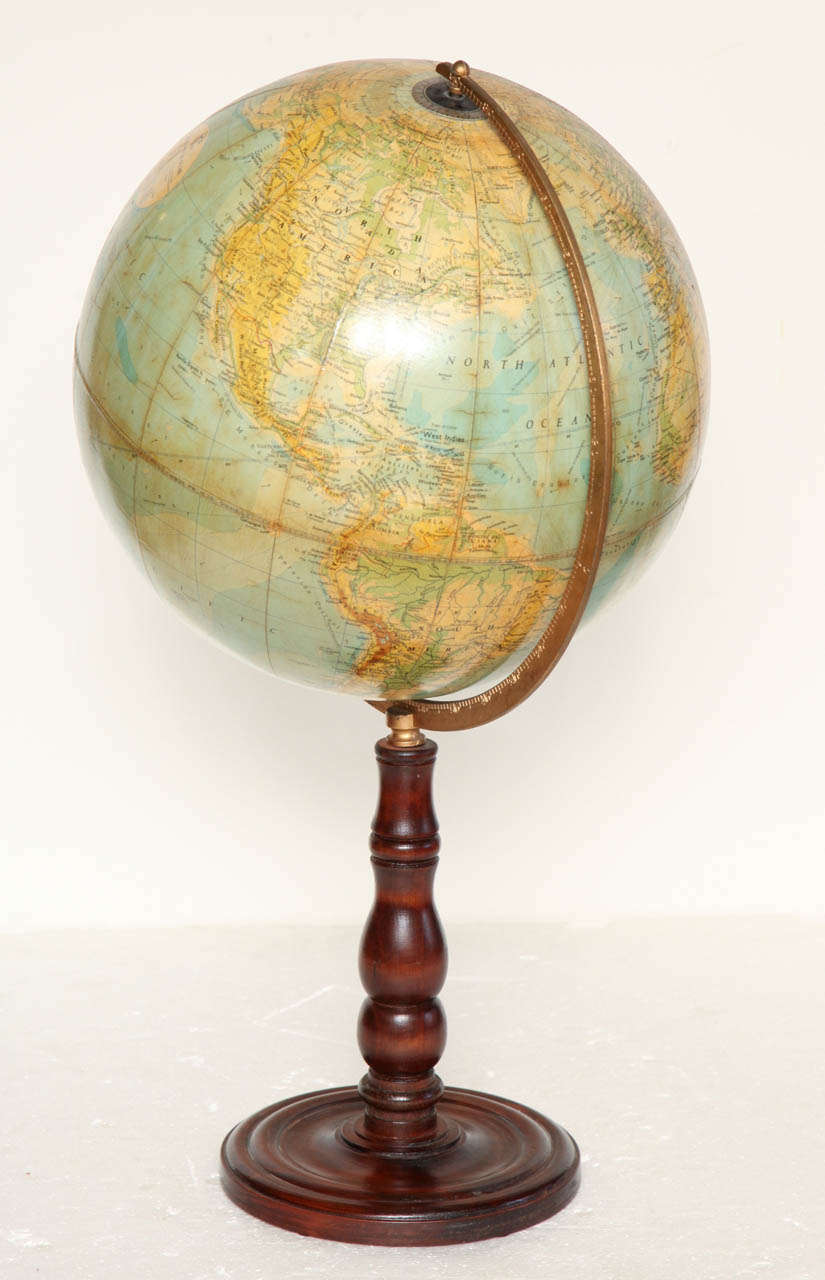 Early 20th Century Terrestrial Globe 2
