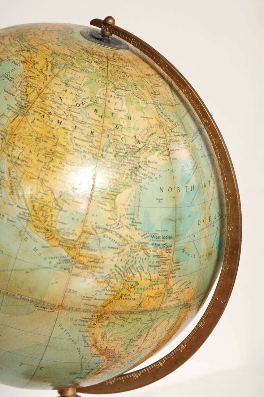 Early 20th Century Terrestrial Globe 3
