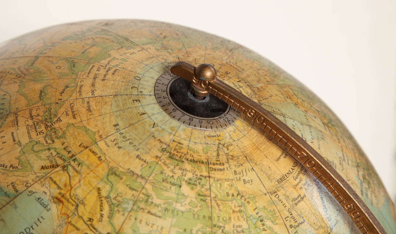 Early 20th Century Terrestrial Globe 4