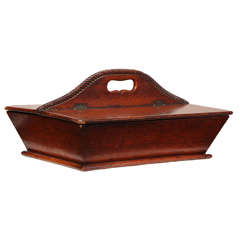 19th Century Mahogany Cutlery Box 11
