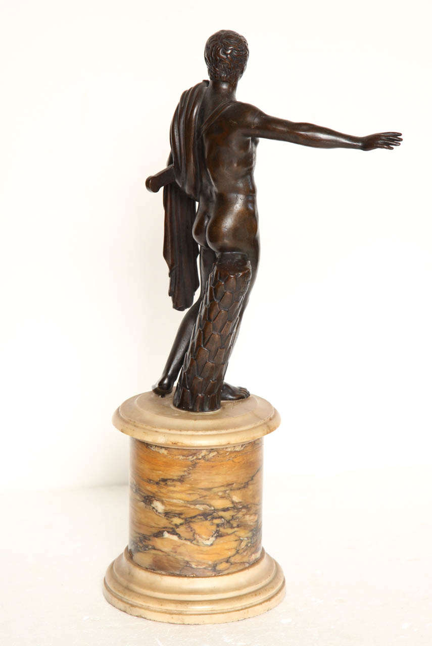 19th Century Bronze Figure on a Sienna Marble Socle 1