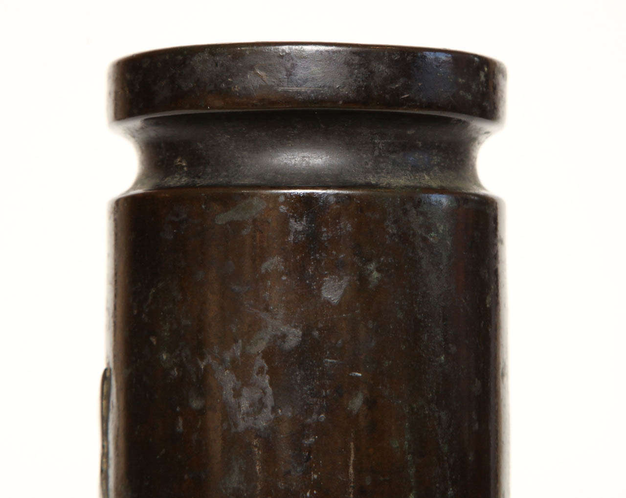 Early 20th Century Japanese Bronze Vase For Sale 6