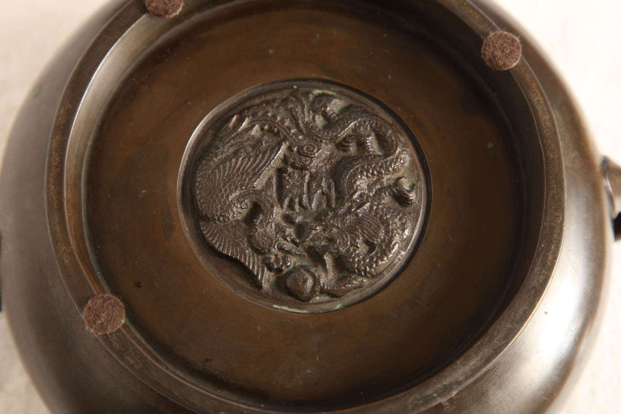 Chinese, Bronze Two Handle Bowl 3