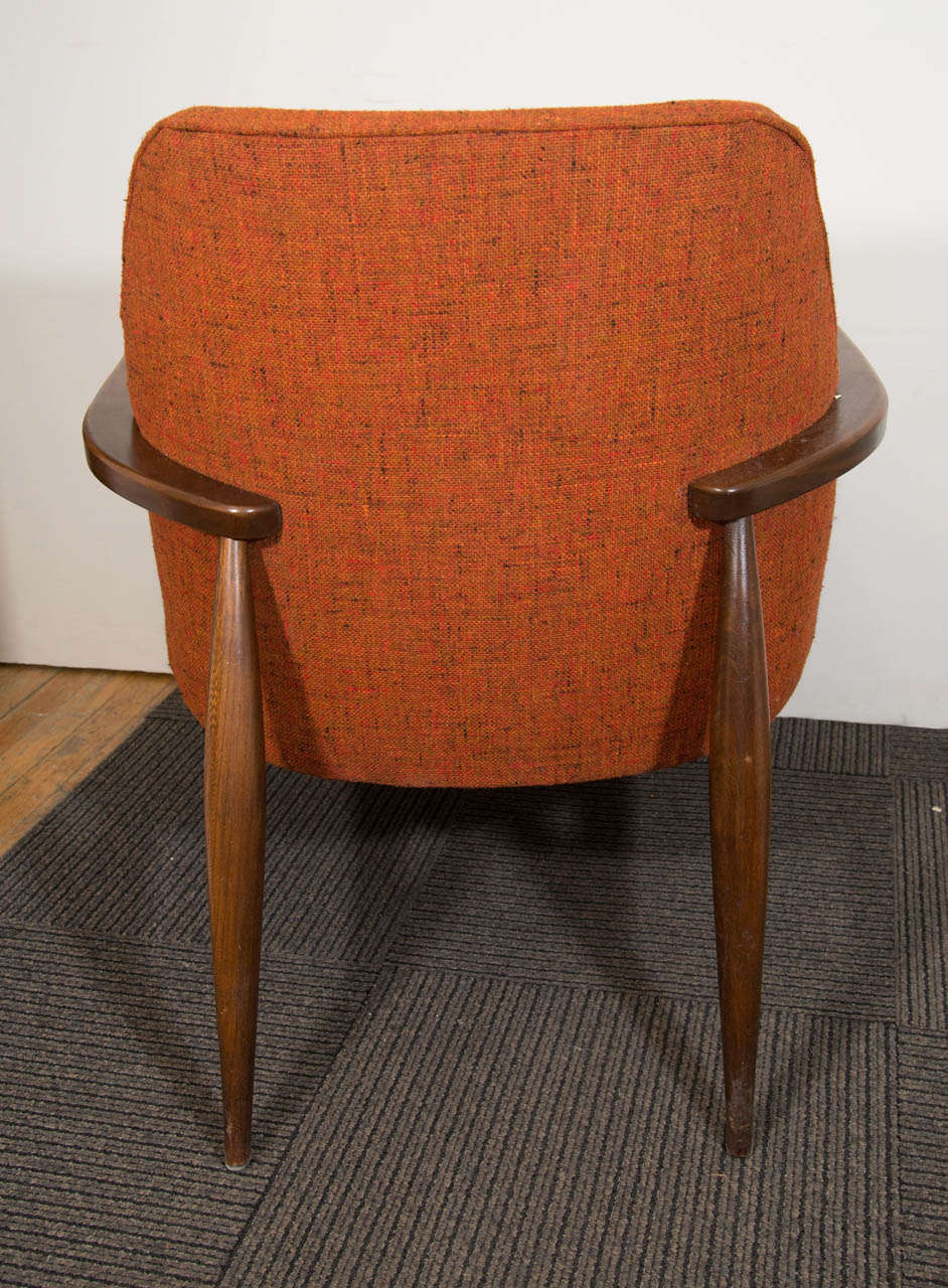 20th Century A Mid Century Pair of Ib Kofod Larsen Style Lounge or Armchairs Chairs