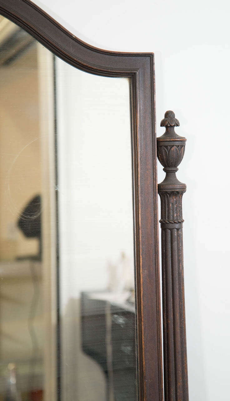 A 1920's Wooden Cheval Mirror 1