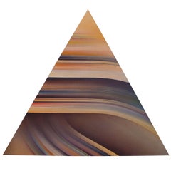 A Mid Century Triangular Painting by David Barry Lewis