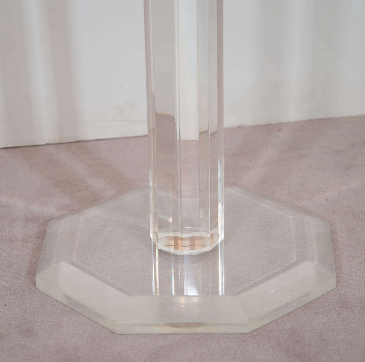 Mid-Century Modern A Mid Century Solid Lucite Champagne or Wine Stand
