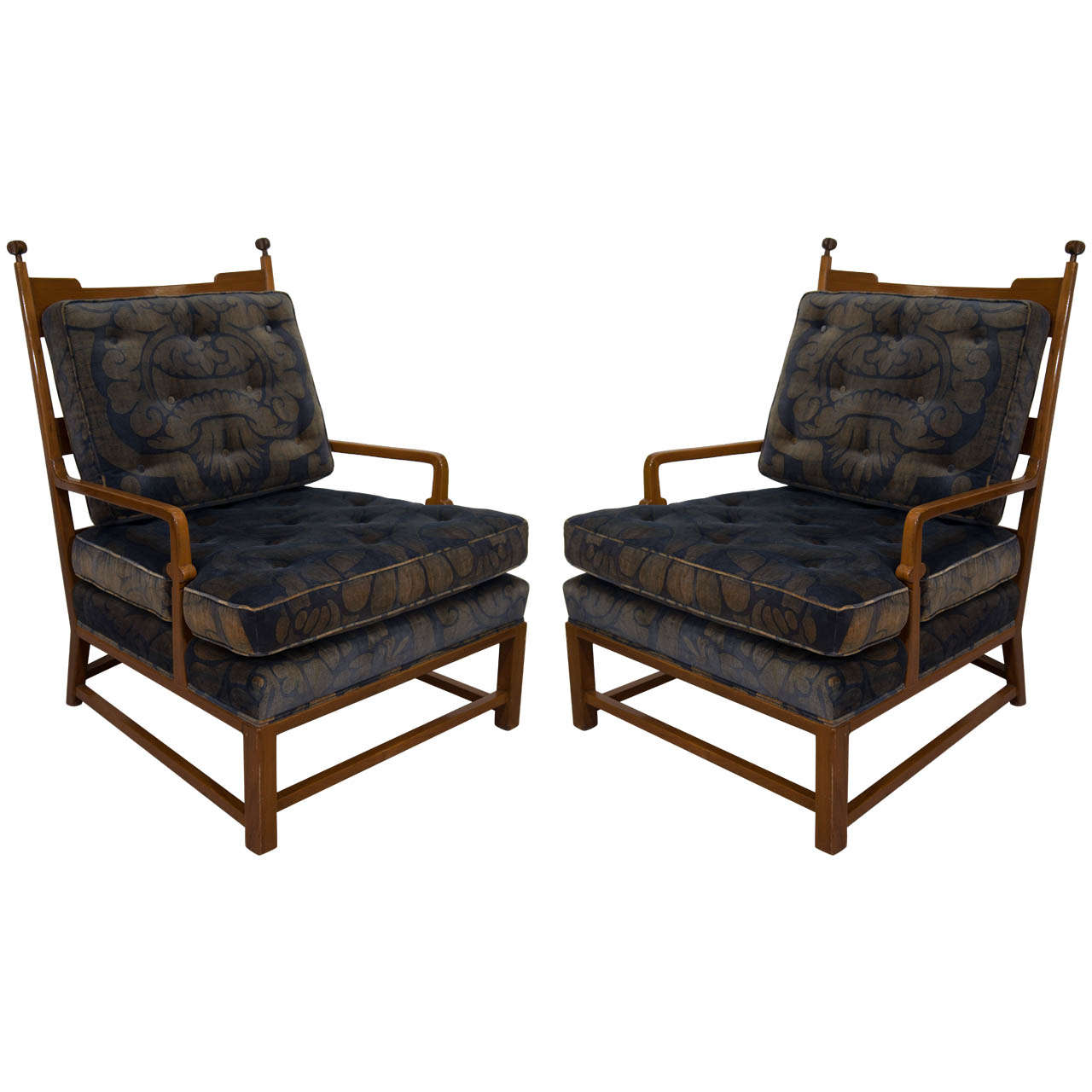 Mid-Century Pair of Armchairs Designed byTommi Parzinger