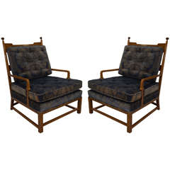 Mid-Century Pair of Armchairs Designed byTommi Parzinger