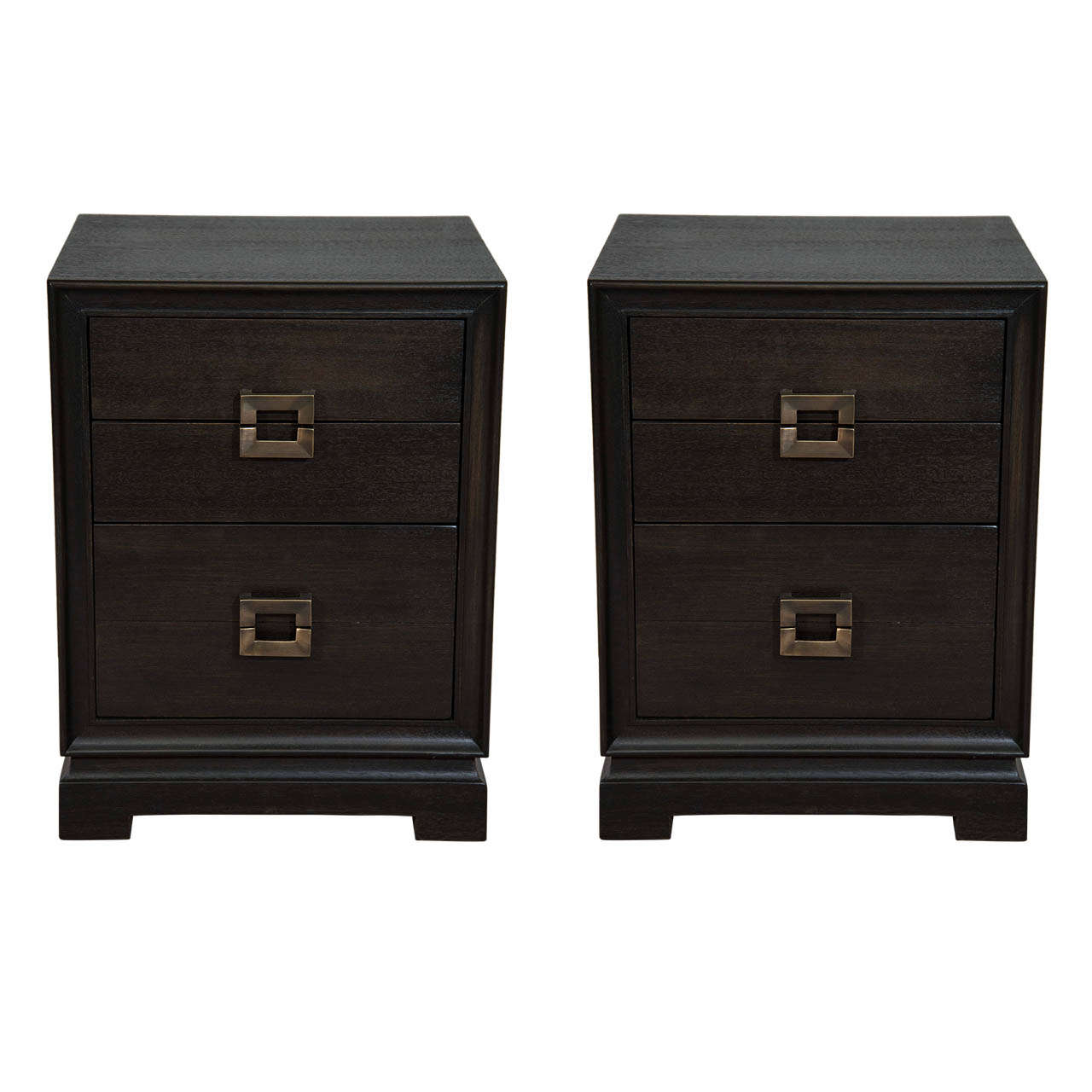 A Mid Century Pair of  Night Stands by Red Lion Furniture Co.