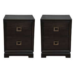 A Mid Century Pair of  Night Stands by Red Lion Furniture Co.