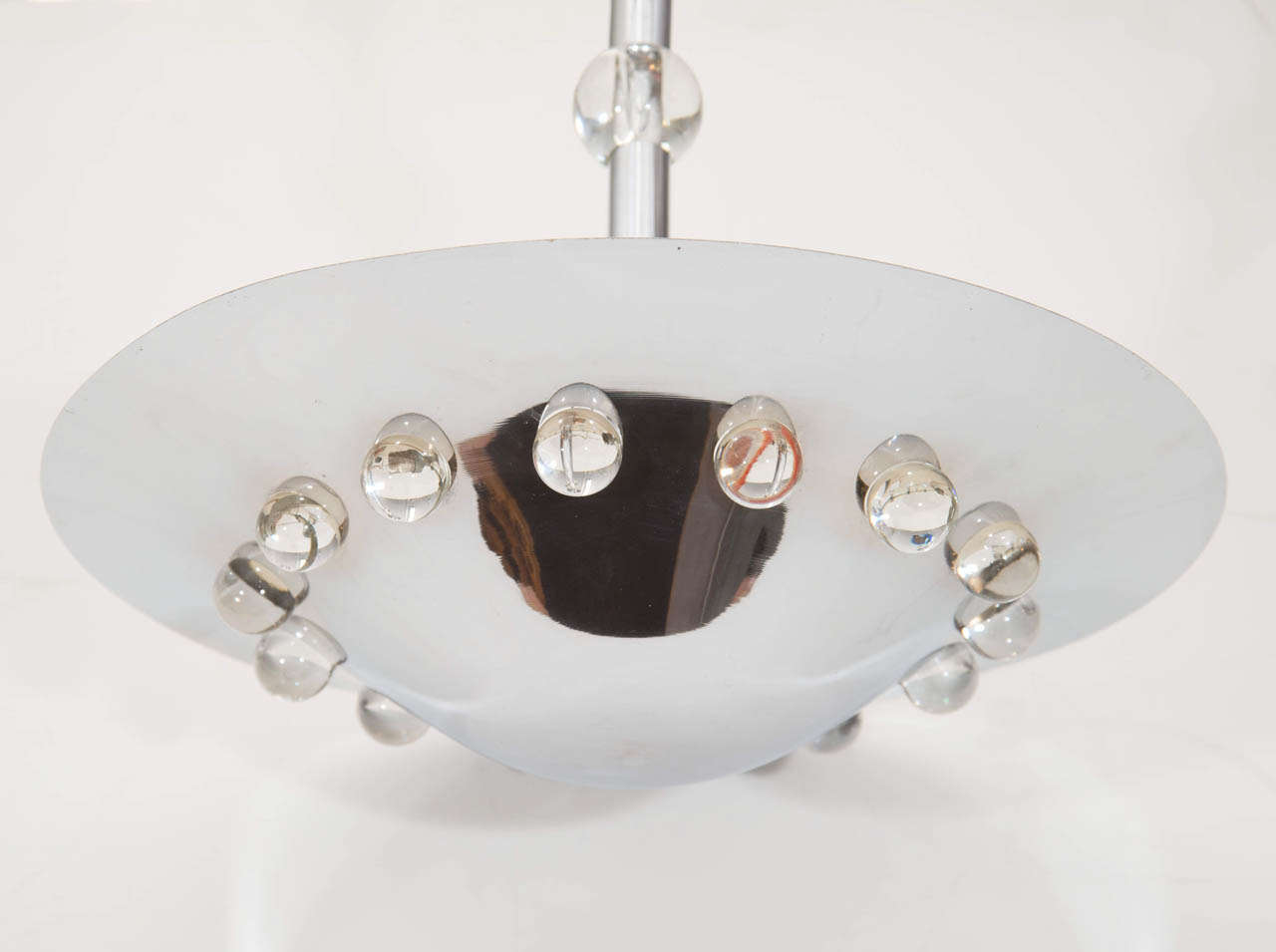 Mid-Century Modern Mid-Century Pendant Light Fixture in the Style of Jacques Adnet