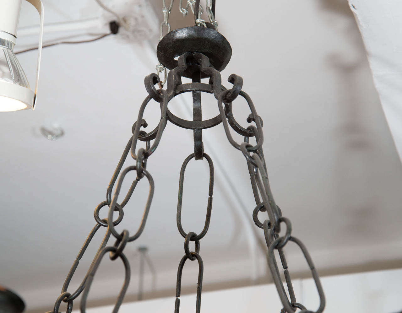 Antique Five-Light Iron Candelabra 1