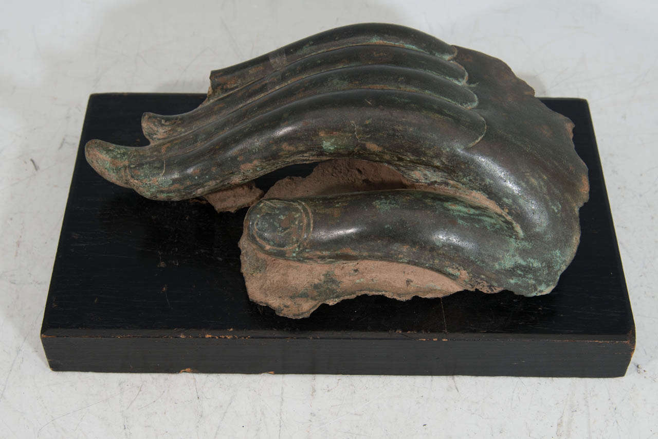 A Song Dynasty Archaeological Fragment of a Bronze Buddha's Hand