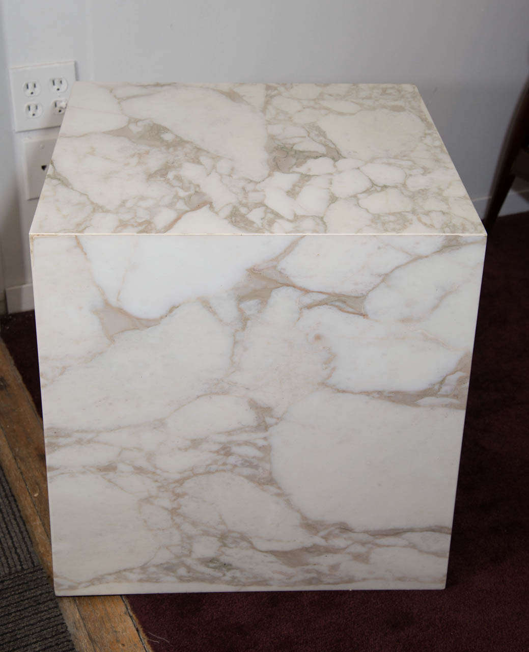 marble cube side table
