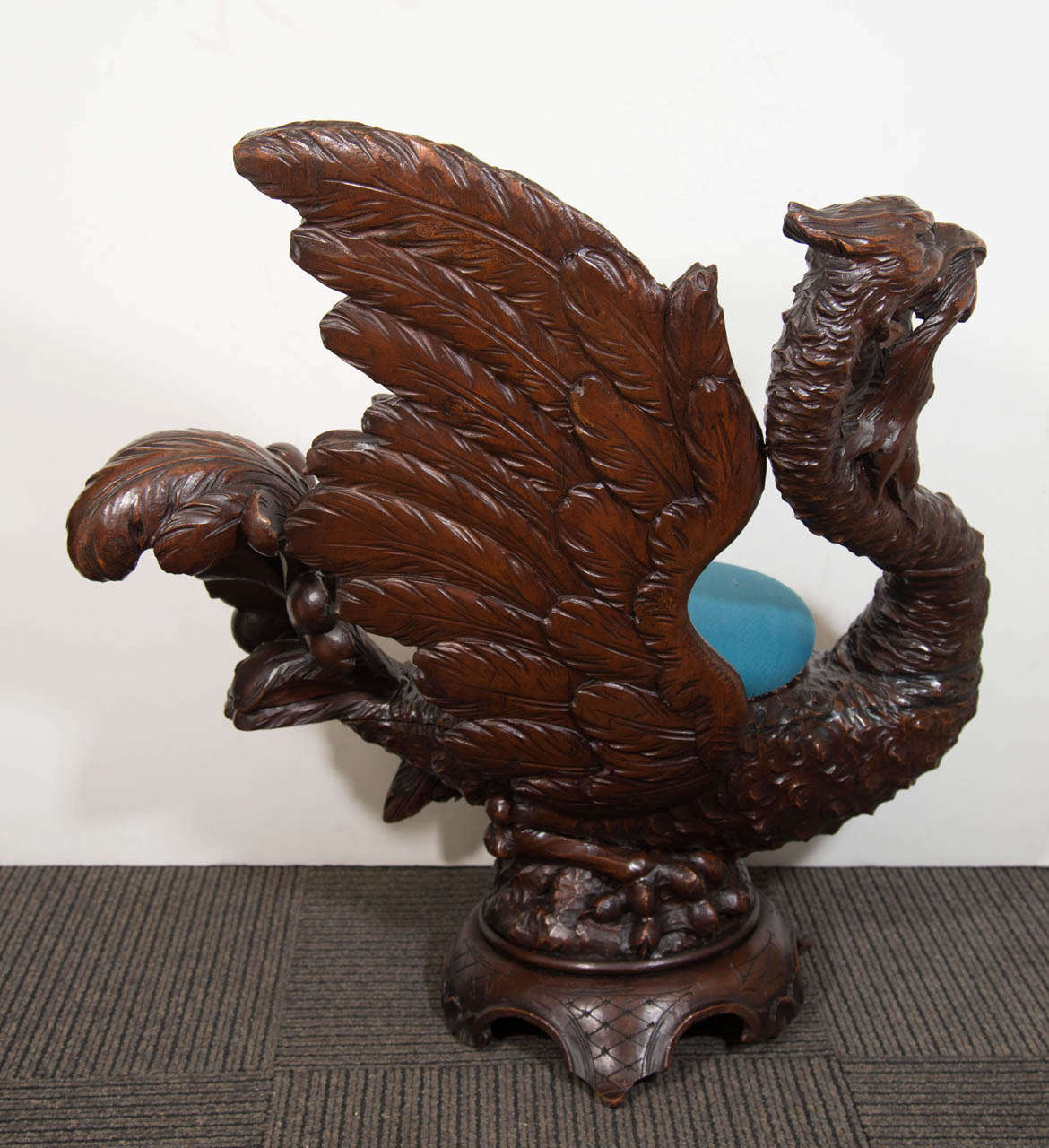 A 19th Century Hand Carved Griffin Italian Fantasy Chair 2